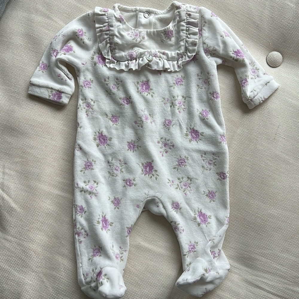 Purete baby girl newborn onesie